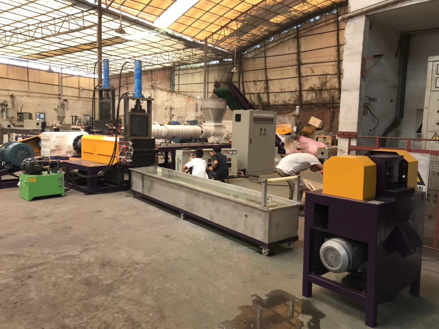 pp/pe plastic film pelletizing machine line