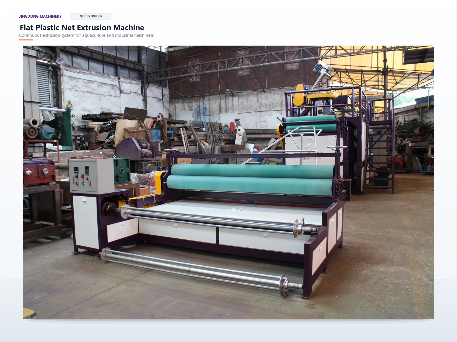 Flat Net Extrusion Machine
