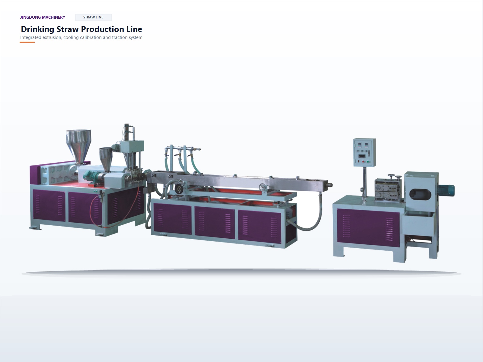 Drinking Straw Extrusion and Cutting Machine